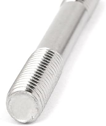 AEXIT M8 X нокти, завртки и сврзувачки елементи 100мм Тесен прилагодлив притисок за притисок со двојно крај, сребрена орев и завртки поставува