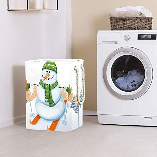 Unicey снежен човек скејт водоотпорен преклопување на алиштата за перење за детска соба спална соба бебе расадник