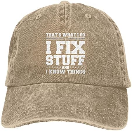 Јас поправам работи и ги знам работите капа за мажи, ги поправам работи капачињата кул работи за мажи смешни