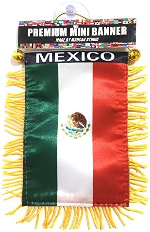 Мексико Мексико Мали Знамиња За Внатрешни работи на автомобилот Ретровизор Или Домашни Стапчиња До Стаклото На Виндоус Брз И Лесен