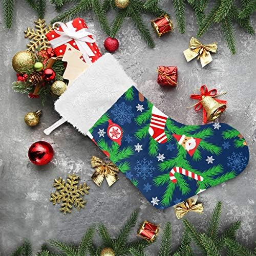 Алаза Божиќни чорапи Божиќно ела дрво Дедо Мраз чорапи елен бонбони играчки класични персонализирани големи декорации за порибување