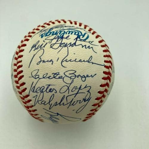 1961 година во Newујорк Јанкис екипа на Светска серија, потпишан бејзбол Мики Мантл ПСА - Автограмирани бејзбол