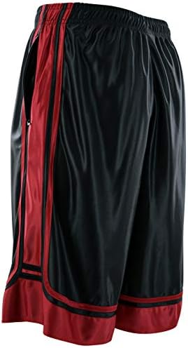 Кошаркарски шорцеви за кошарка за машка салата со џебови со патенти