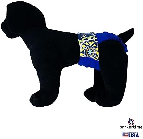 Милениумски Цвет баркер на Сина Премиум Водоотпорна Пелена За Кучиња, XL, Без Дупка За Опашка - Направена Во САД