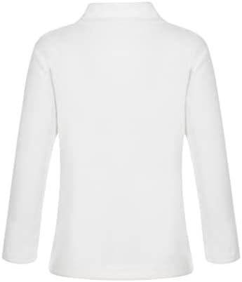 Hansber Kids Девојки девојчиња Термична долна облека Врвна џемпер со долги ракави со џемпер од маички за зимски бази кошули