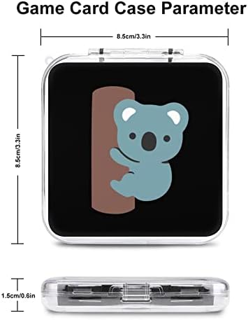 Кутија за складирање на картички за игри во коала, тврдо заштитно кутија за организатор за Nintendo Switch
