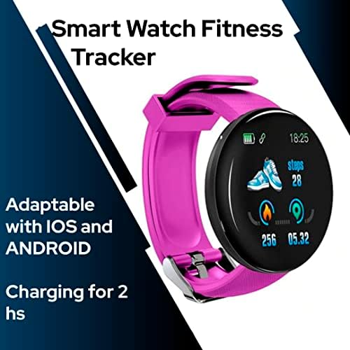 Cubaco Smart Watch for Android iOS телефони, часовници за фитнес тракер со монитор за спиење на отчукувањата, педометар
