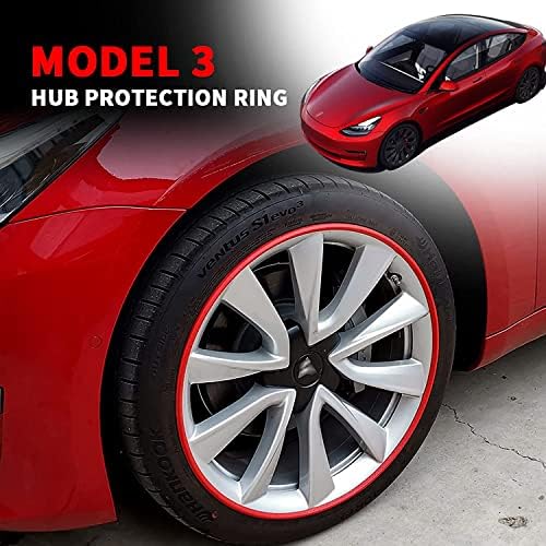 Saylee Model 3 Wheel Hub Rim Edge Edge Edge Ring Ring, 16-20'''Car тркала за заштита на тркала, 4 парчиња анти-гребнатини против-колулирање за