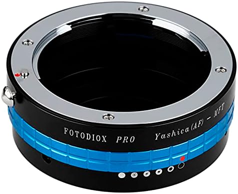 Адаптер за монтирање на леќи Fotodiox Pro, за леќи на Yashica AF до Олимп Панасоник Микро четири трети камери без огледало