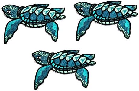 Умама лепенка сет од 3 океански аквариум подводни подводни цртани филмови Апликат лепенка симпатична морска желка везена железо