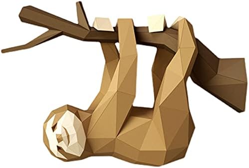 Wll-dp diy cloth paper wallид трофеј занаетчиски занаети 3D оригами животински wallид декорација Уметничко парче создадете свои занаети за