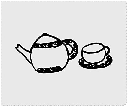 Azeeda 2 x 'чајник и чаша' микрофибер леќи/чаши за чистење на крпи за чистење