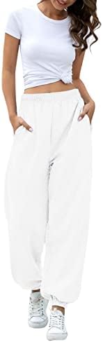 Zfunkq omeенски џогери панталони со лесни џемпери кои работат со џемпери, обични буги со високи половини, дебели дневни панталони