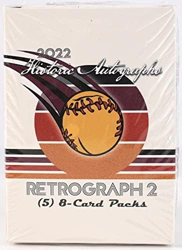 2022 Историски Автограми Ретрограф 2 Бејзбол Хоби Кутија 40 Автограми По Кутија