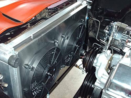Подготвен кул Вентилатор за Алуминиумски Радијатор од 4 Редови за 1968-1990 Шеви Шевел Ел Камино Каприс Импала
