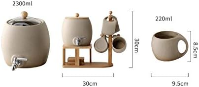 Jydqm керамички керамички сет домаќинство чаша за ладна вода капацитет отпорен на топлина отпорна на отпорност на висока температура, експлозија