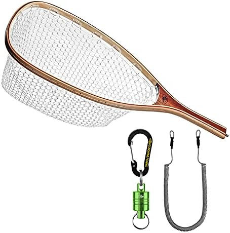 SF Fly Forying Landing Net Soft Gumber Mesh Trout Poutt Net Catch and Release Net