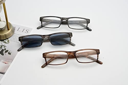 Очила за очила за читање на очила за очила за читање мажи вклучува читатели на сонце +3,00