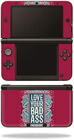 MOINYSKINS кожата компатибилна со Nintendo 3DS XL оригинал - badass Love | Заштитна, трајна и уникатна обвивка за винил | Лесен за