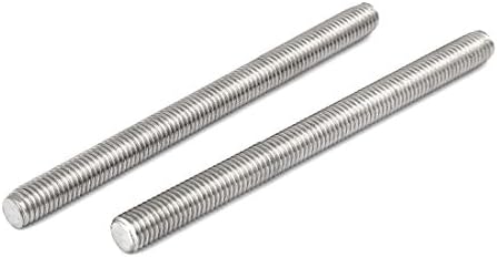 AEXIT M10 X нокти, завртки и сврзувачки елементи 130мм 304 не'рѓосувачки челик целосно навојни шипки за шипки на шипки за прицврстувачи