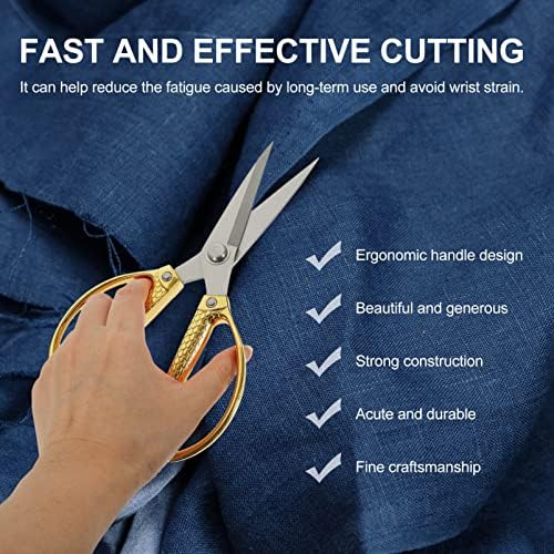 Нубести кујнски ножици со тешки прилагодувачки ткаенини ножици кујнски ножици облекувачи ножици од живина од облекување ножици за