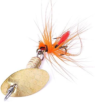 Rockyzone портокалова петелка опашка од риболов вртено мамење
