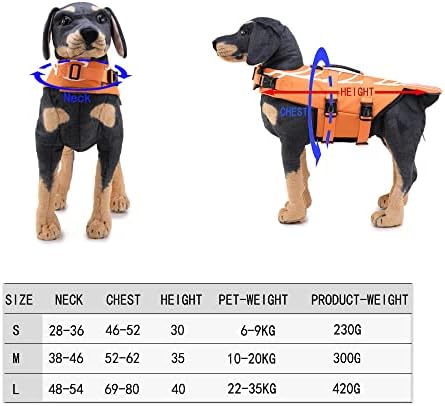 Horedla Pet Dog Life Jacket Dog Cossuit Swim Cossuit Party Orange Labster Forment Рефлексивен лента за сурфање на базен сурфа