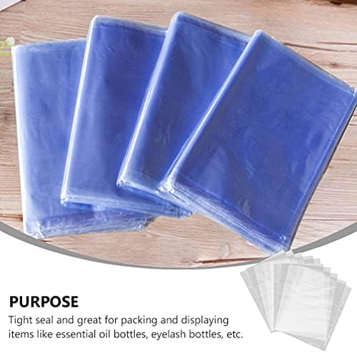 Healifty 200pcs топлина смалување торбички за завиткување чисти торби за корпи за сапуни бања заптивки за заптивки мали подароци топли