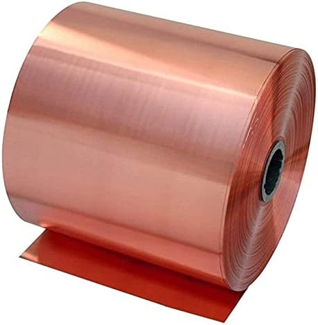 Nianxinn бакарен лист виолетова бакарна лента виолетова бакарна калем метални ролни DIY индустрија Дебелина на индустријата 0,2 mm/0,3 mm/0.