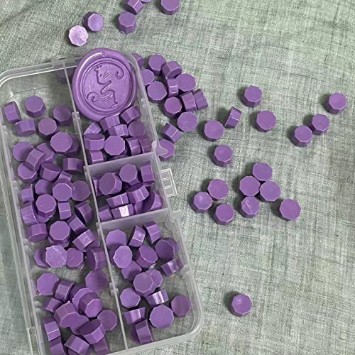 Yokiou 220pcs Восок запечатување мониста Виолетова запечатување Восок за печат на восок заптивка