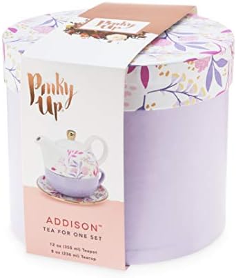 Пинк Адисон Ботанички чај од блаженство за еден чајник, 12oz/8oz, виолетова