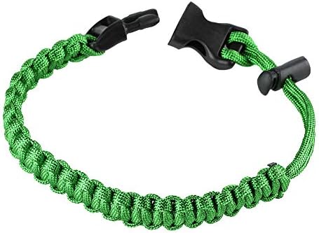 Yisuya зелена погодна најдобра рачка за падорид, безбедносна рачка на парокард за шишиња со вода, рачка од паракорд со безбедносен прстен