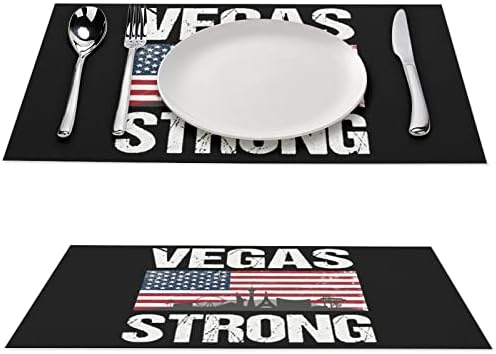 Вегас силен со американско знаме ПВЦ маса за маса што може да се перат за подлога за табели за табели за трпезариска маса за трпезариска