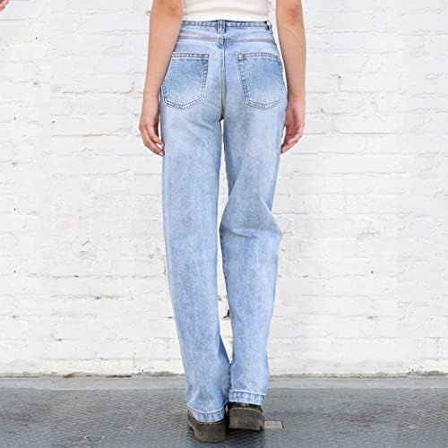 МИАШУИ Жени Жан Жени Мода Висок Половината Лабава Повик Патент Фармерки Панталони Темперамент Живот Хеланки