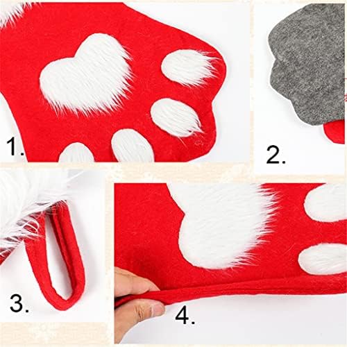 UXZDX CUJUX 2PCS Божиќно порибување со долги влакна за кучиња Божиќни чорапи Божиќни украси за новогодишни украси Божиќни украси