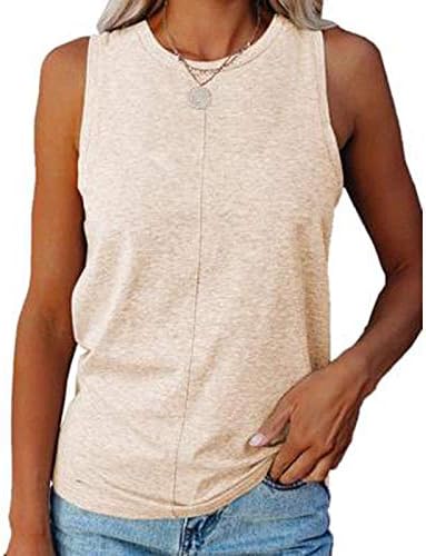 Памучни кошули за жени, блузи без ракави на мајката, женски Раглан Стилски фитнес тенок опуштено вклопување