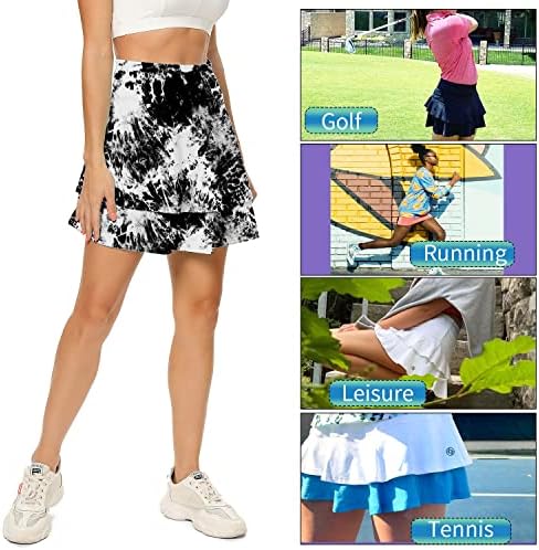 Activeенски активни атлетски атлетски атлетски здолништа со атлетски здолниште со џеб за водење на голф тренинг