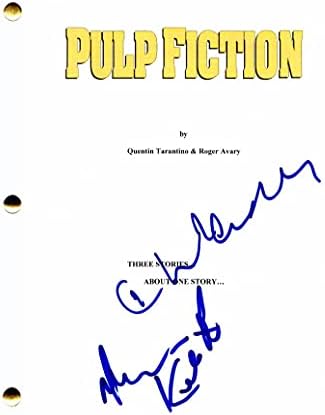 Харви Кијтел и Кристофер Вокен ги потпишаа Аутограмскиот пулпа фикција целосна филмска скрипта - Елен Хантер, Бетмен се враќа, Ени Хол, Книгата