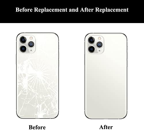 Замена На Стакло За Задниот Капак НА Лозоп за iPhone 11 Pro Max Со Алатки За Поправка, Упатство За Употреба и Лепило За Задно Стакло