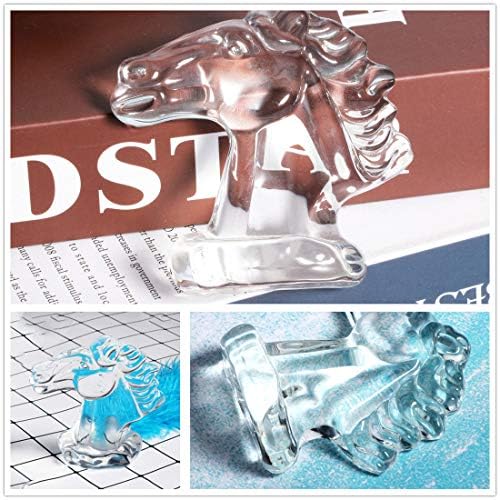 Колекционерски стаклен коњски фигура на валцер и f Кристал коњски центар за хартија за хартија за хартија