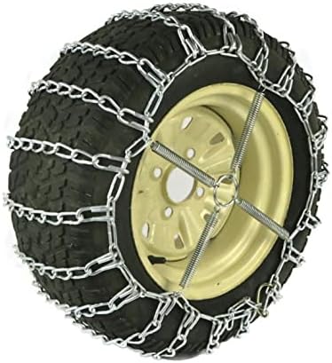 Продавницата РОП | 2 Пар за синџири на гуми за занаетчии 16x7.5x8 пред и 24x13x12 трактор за задна гума