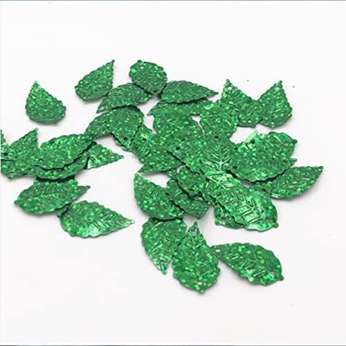 0,51 '' Ласерски зелени лисја sequins pvc палети за шиење венчаница жени деца занает занаетчиски додаток за облека