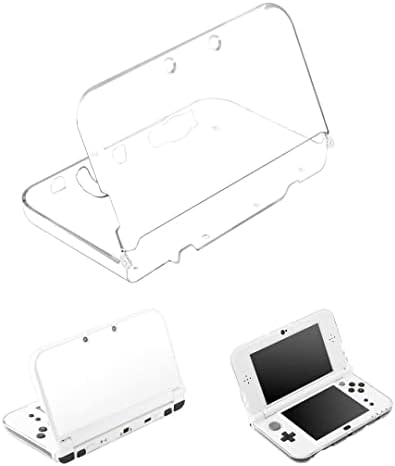 3DS XL/3DS LL Кристал Транспарентен чист кристал Заштита на тврда стража на кожата на кожата на кожата против низа за замена на додатоци