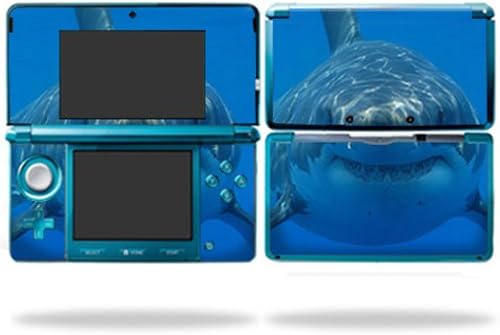Moidyskins кожата компатибилна со Nintendo 3DS за завиткување на кожи од кожи од ајкула
