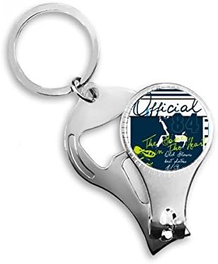 Официјален фудбалски фудбалски спортски нокти Nipper прстен клуч за шишиња со шишиња со шише
