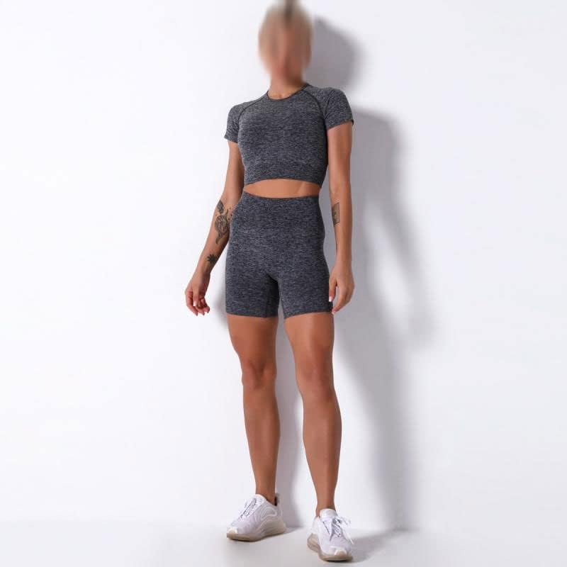 WPYYI Јога постави лесна спортска облека за спортска облека Облека за облека, женска трага за високи половини за нозе, спортски градник