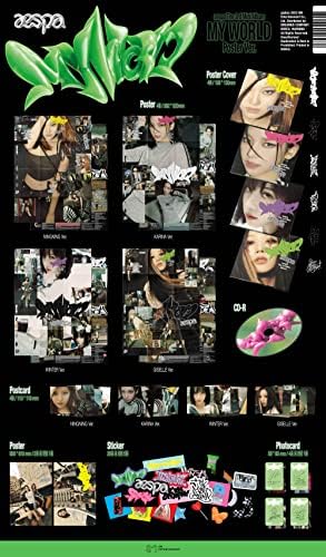 Aespa - 3 -ри мини албум My World CD+Extra Photocards+Преклопен постер