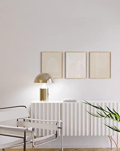 Хаус и нијанси Боемска wallидна уметност - сет од 3 boho отпечатоци wallидна уметност, беж декор на просторијата естетска, слики од тон на