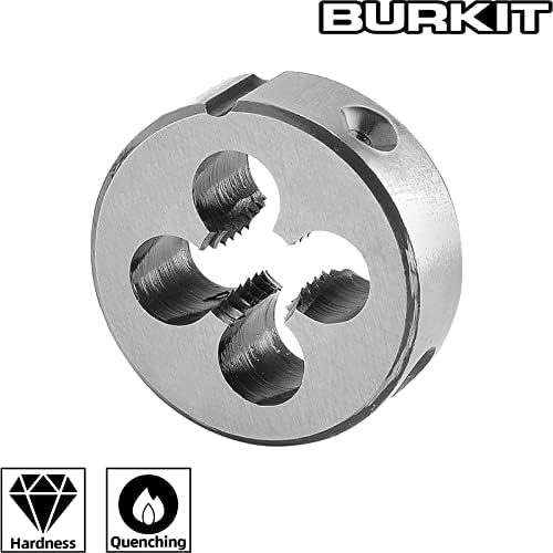 Burkit Metrict M7.5 x 0,5 Round Threading Die, M7.5 x 0,5 машина за умирање десна рака