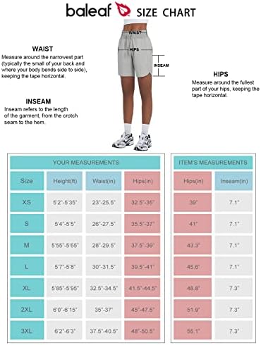 Baleafенски женски 7 “атлетски долги шорцеви Брзо суво вежбање Шорцеви со високи џебови со патент од половината